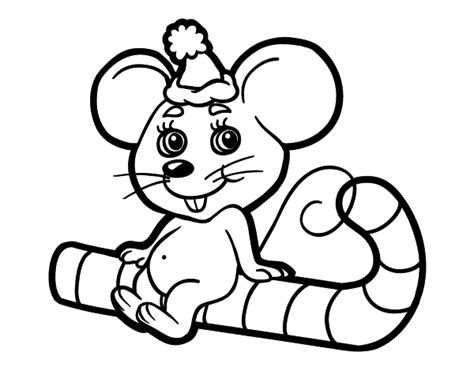 christmas mouse coloring page coloringcrewcom