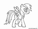 Dash Rainbow Coloring Pages Pony Printable Little Print Baby Color Library Clipart Popular Getcolorings Tablero Seleccionar Info sketch template