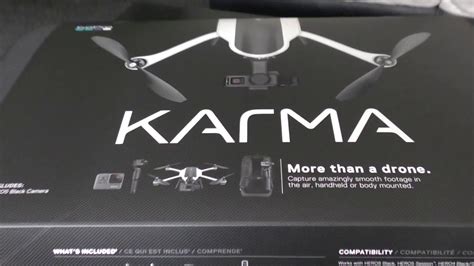 unboxing  karma drone bundle youtube