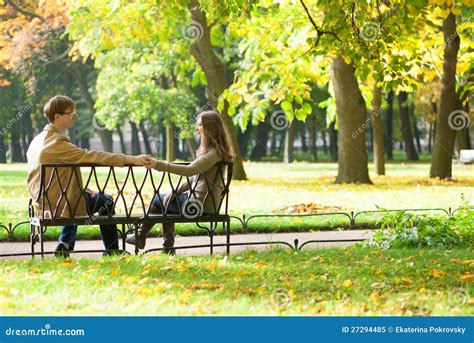 dating couple   bench stock image image  couple
