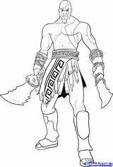 Kratos God War Coloring Pages Getcolorings Drawing Color Printable Getdrawings sketch template