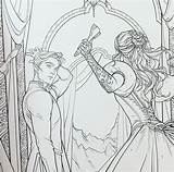 Court Feyre Thorns Rhysand Acotar Maas Bowater Charlie Ruin Wings Acowar Throne Siga sketch template
