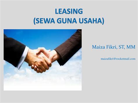 Ppt Leasing Sewa Guna Usaha Powerpoint Presentation Free Download