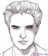Twilight Cullen Pattinson Colorare Drawing Drawings Saga Misti Sketches Eclipse Ausmalen Dawn Crayon Trickfilmfiguren Kawaii Condividi sketch template
