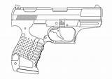 Cs Pistol Pistola Colorare Disegni Pistolet Raskrasil Convenzionale sketch template