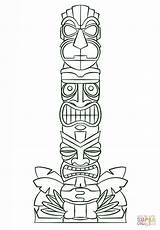 Tiki Totem Coloriage Hawaiian Poles Koh Lanta Mask Colorare Colorier Totempaal Supercoloring Pfahl Plastiques Leroy Annabel Totempfahl Coloriages Ausmalbild Hawaiani sketch template