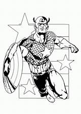Avengers Capitaine sketch template