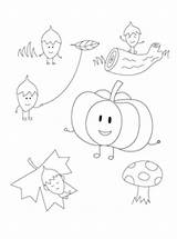 Coloring Pages Erase Seasonal Dry Book Acorns Pumpkin Printable sketch template