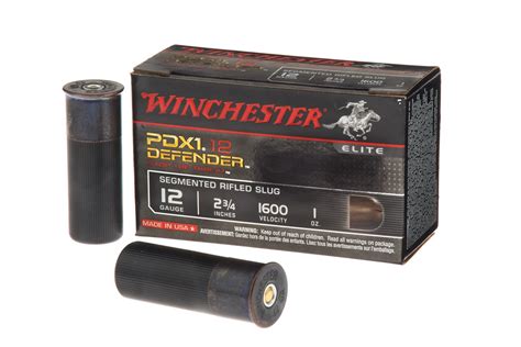 winchester  gauge     oz segmented rifled slugs pdx defender box vance outdoors