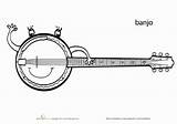 Banjo sketch template
