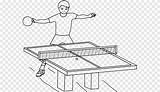 Mewarnai Sketsa Pong Ping Meja Olahraga sketch template