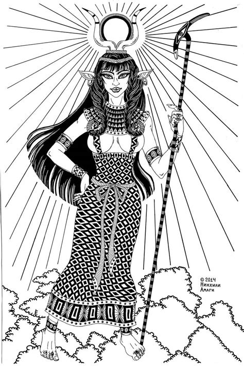 Hathor Egypt Goddess Of Beauty And Love By Talfar On