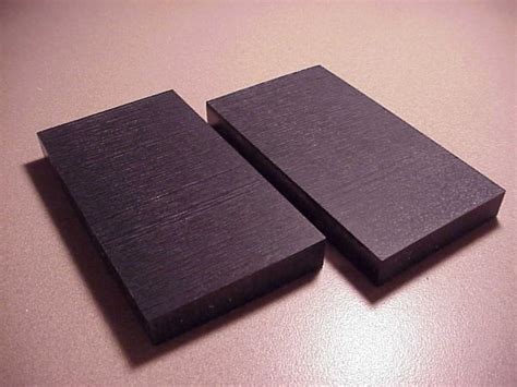 black resin rods slabs