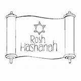Hashanah Rosh Pages Surfnetkids Judaism Kippur Yom Shofar sketch template