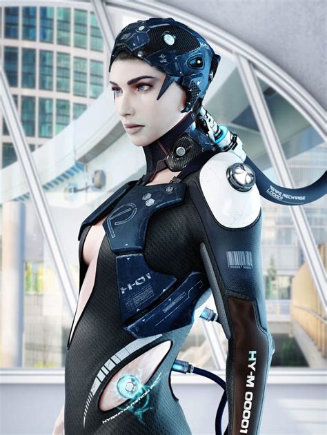 Agape By Enos Cyberpunk Sci Fi Female Cyborg