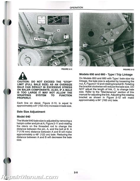 holland    large  baler operators manual