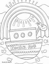 Ark Noah Coloring Pages Getcolorings sketch template
