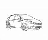 Car Coloring Simple Pages sketch template
