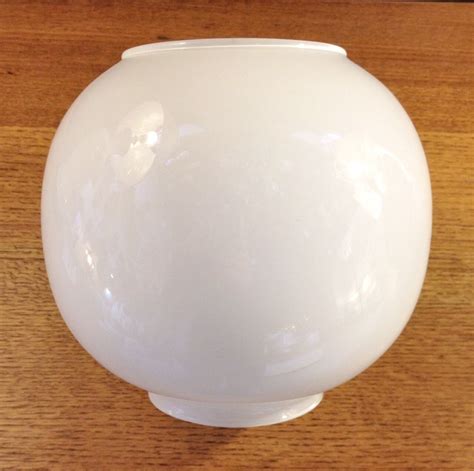 White Globe Replacement Glass Lamp Shade For Traditional Vintage Oil