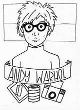 Warhol Andy sketch template