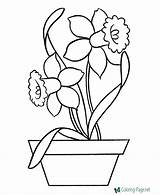 Flowers Coloring Printable Flower Pages Below Click sketch template