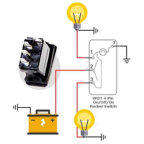 pole rocker switch wiring diagram riset