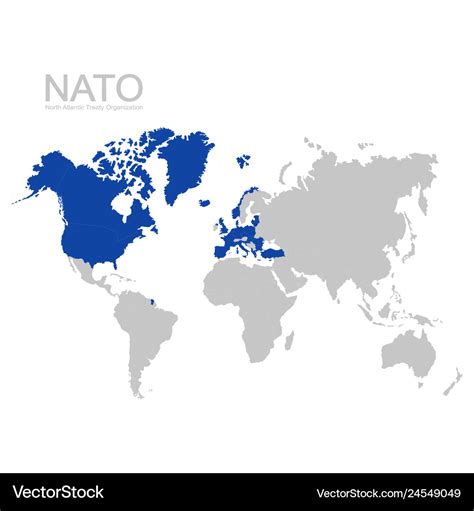 nato member countries  vector world map stock vecto vrogueco