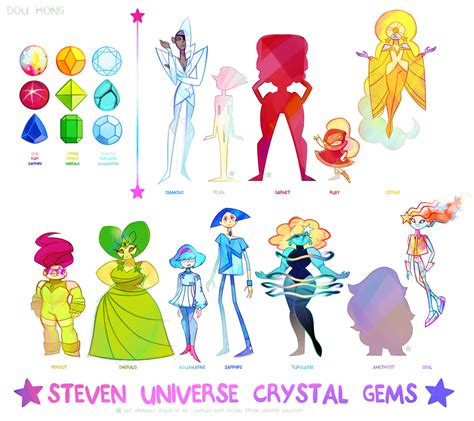 steven universe crystal gems complete  dou hong  deviantart