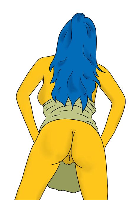 Rule 34 Ass Back View Blue Hair Breasts Clothing Color