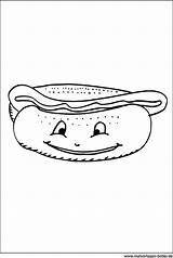 Ausmalbild Trinken Hotdog Fastfood sketch template