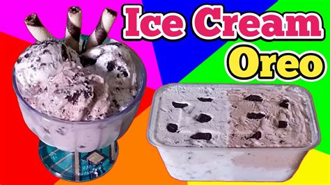 membuat ice cream oreo  mudah resep es krim  simple