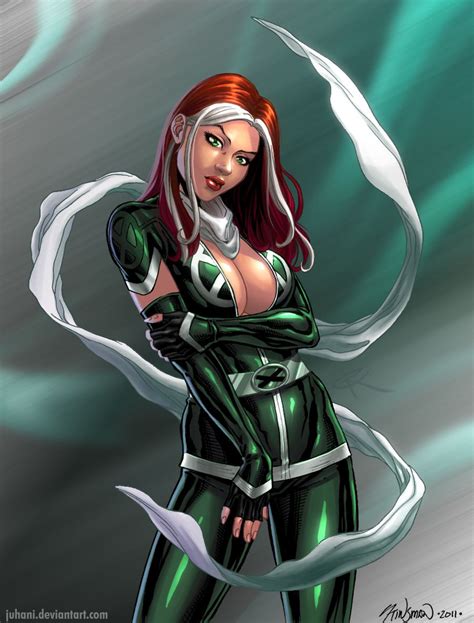 rogue i remember when x men came out and i wanted blonde streaks in my hair and my mom said