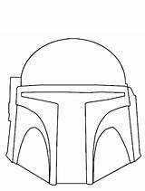 Helmet Boba Fett Coloring Star Wars Pages Template Drawing Mask Printable Stencil Templates Kids Clipart Print Wall Plywood Build Large sketch template