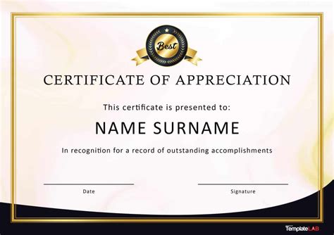 certificate  appreciation template word  mt home arts
