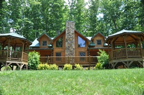 cherokee timber lodge  real log cabin    cherokee nc tennessee mountain cabins