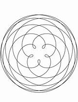 Venus Pentagram Mandala Coloring Drawing Pages Printable Categories Getdrawings sketch template