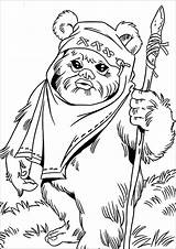 Ewok Coloring Pages Comments sketch template