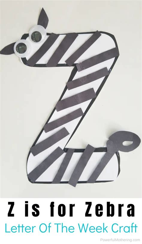 letter  craft zebra