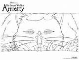 Coloring Pages Arrietty Secret Carriewithchildren Sheets sketch template