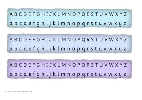 alphabet strip  printable