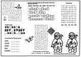 Activity Coloring Menus Placemats Restaurants Children Kid Back Menu Kids Pirate Games Puzzles Childrens Pirates sketch template