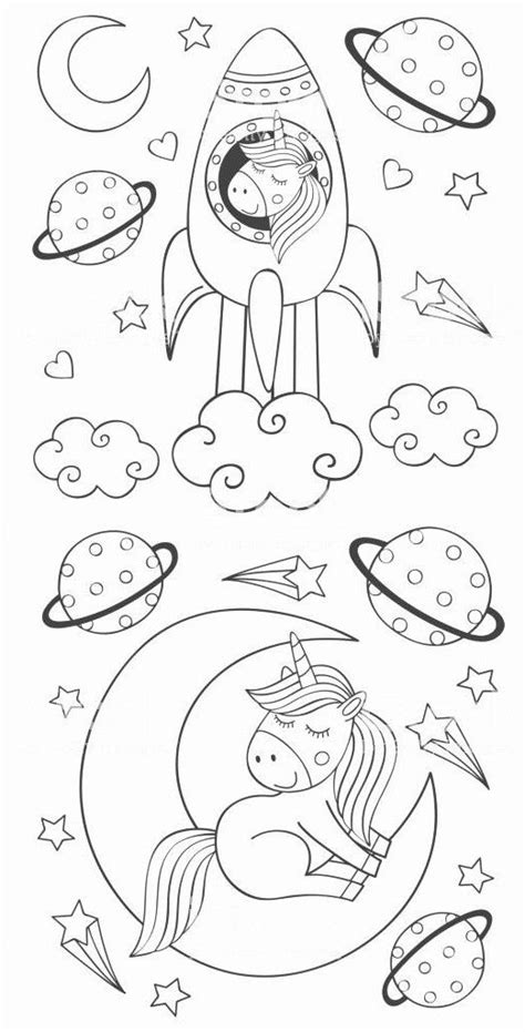 space coloring pages unicorn coloring pages coloring books  art