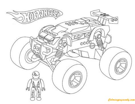 lego monster truck coloring pages raelynntuhoward