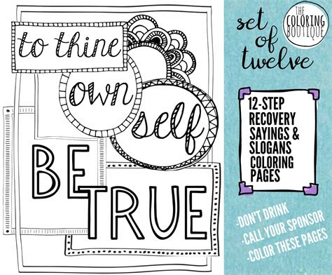 recovery coloring pages  steps coloring  thecoloringboutique