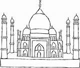 Taj Mahal Mosque Netart Masjid Temple Nabawi Mewarnai Ramadan sketch template