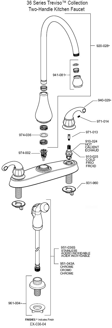 plumbingwarehousecom price pfister kitchen faucet parts  model  dcc