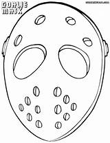 Mask Goalie Drawing Hockey Coloring Pages Template Getdrawings Templates sketch template