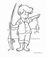 Boy Pesca Tudodesenhos Coloringhome sketch template