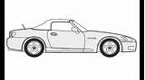 S2000 Honda как нарисовать Draw sketch template