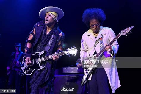 Recording Artist D Angelo And Guitarist Jesse Johnson Of The Vanguard